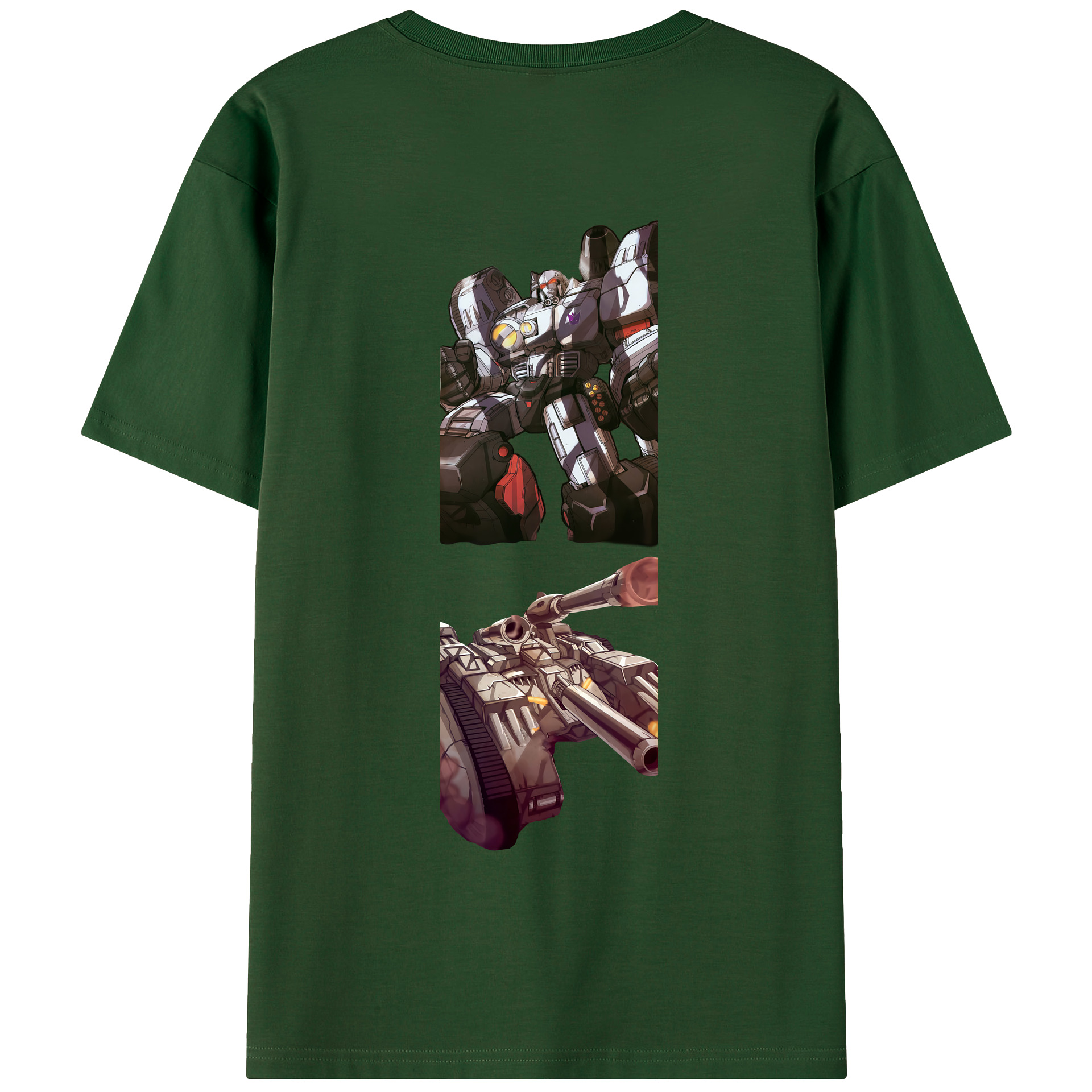 （画像用） Transformers トランスフォーマー 綿100％半袖Tシャツ（背面プリント）